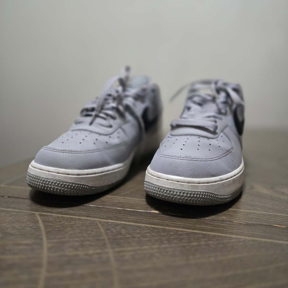Nike Air Force 1 Low Grey Carbon Sz 12 Double Swoosh FD0666-002